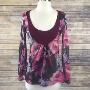 Sweet Pea by Stacy Frati Long Sleeve Top Blouse